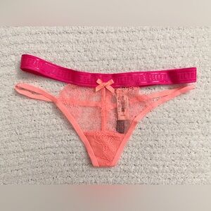 Victoria's Secret Coral Lace Thong